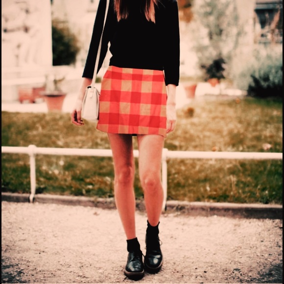 NWT J. Crew buffalo plaid checkered mini skirt 3 - Picture 5 of 8